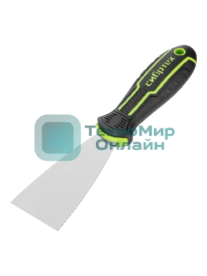 Шпательная лопатка из нержавеющей стали Сибртех 50 мм, двухкомпонентная рукоятка