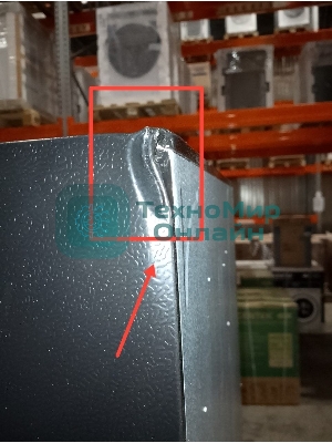 (Поврежденный товар) Холодильник Weissgauff WRK 185 Total NoFrost Inverter Black (Вмятина на нижней двери и на заднем правом углу.)