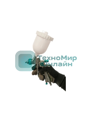 Краскопульт пневматический Stels ag 801 hvlp 57360 гравитационный сопло 1.5мм и 1.8мм