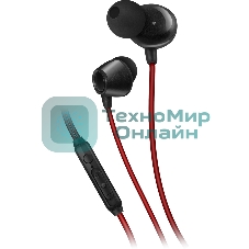 Проводные наушники Sven E-292M черный/красный, внутриканальные, Jack 3.5 мм