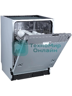 Встраиваемая посудомоечная машина Бирюса DWB-612/5, серебристый, 59.8 см, 12 компл., 49 дБ, класс A++