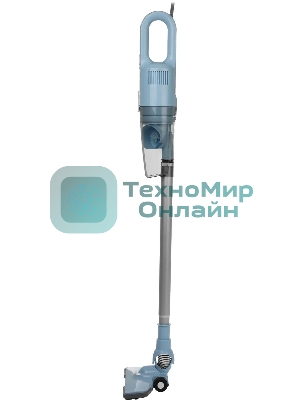 Пылесос вертикальный Kitfort KT-586-2 голубой, питание от сети, 400 Вт, уборка сухая, пылесборник 1,2 л
