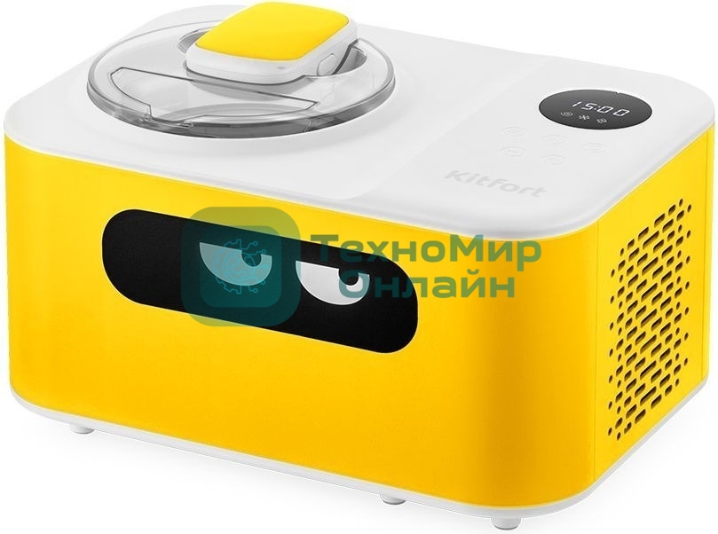Мороженица Kitfort КТ-1829-1 110Вт 1200мл. желтый/белый