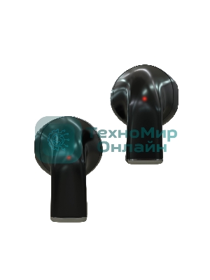 Наушники TWS More Choice БВ06 черный, вкладыши, Bluetooth, сенсорное управление, до 4 ч