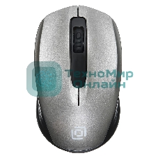 Мышь беспроводная Oklick 475MW черный/серый, 1200 dpi, радиоканал, USB, кнопки - 3