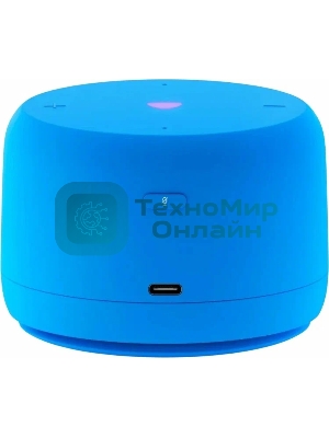 Умная колонка Яндекс Станция Лайт 2, 6Вт, компактная, 1 динамик, Matter, Wi-Fi, Bluetooth 5.0,  Алиса, синий