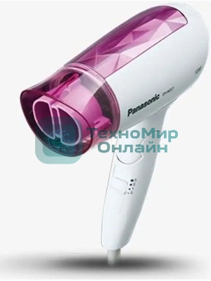 Фен Panasonic EH-ND21-P615 белый/розовый, 1200 Вт, компактный