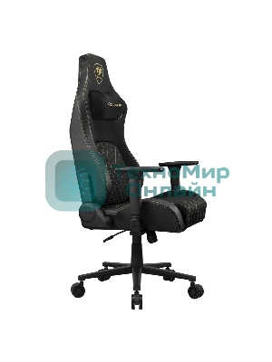 Кресло Cougar Defensor Gold F черный/золотой, ткань