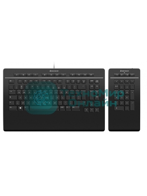 Клавиатура проводная 3Dconnexion 3DX-700092 Keyboard Pro with Numpad проводная USB черный