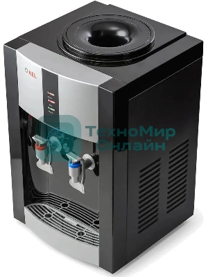 Кулер для воды AEL TC-AEL-47, верхняя загрузка, нагрев 94 °С, охлаждение 10 °С, черный/серебристый
