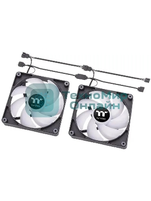 Вентилятор для корпуса Thermaltake CT120 Sync ARGb 120х120x25 черный 4-pin 25.8дБ (упак.:2шт) (CL-F149-PL12SW-A) Ret
