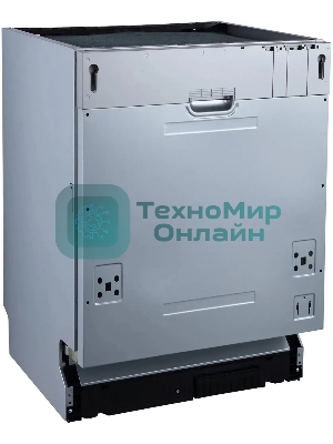 Встраиваемая посудомоечная машина Бирюса DWB-612/5, серебристый, 59.8 см, 12 компл., 49 дБ, класс A++