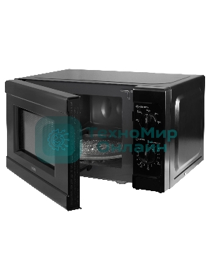 Микроволновая печь BBK 20MWS-709M/B черный, 20 л, 700 Вт, переключатели - поворотный механизм