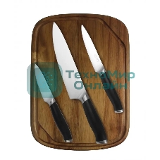 Набор ножей кухонных Rondell RD-1773 компл.: 4предм. черный блистер