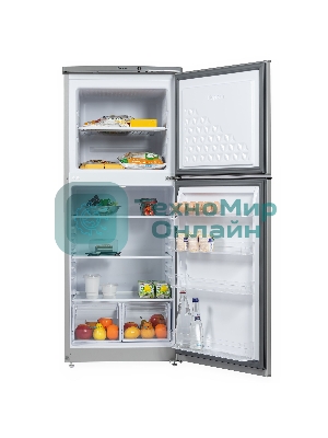 Холодильник Бирюса M553 металлик двухкамерный 160/70л морозилка сверху автоматическое оттаивание