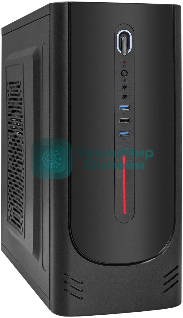 Компьютерный корпус Miditower ExeGate XP-340U-UNS350 (ATX, БП UNS350 с вент. 12см, 1хUSB/2хUSB 3.0, аудио)