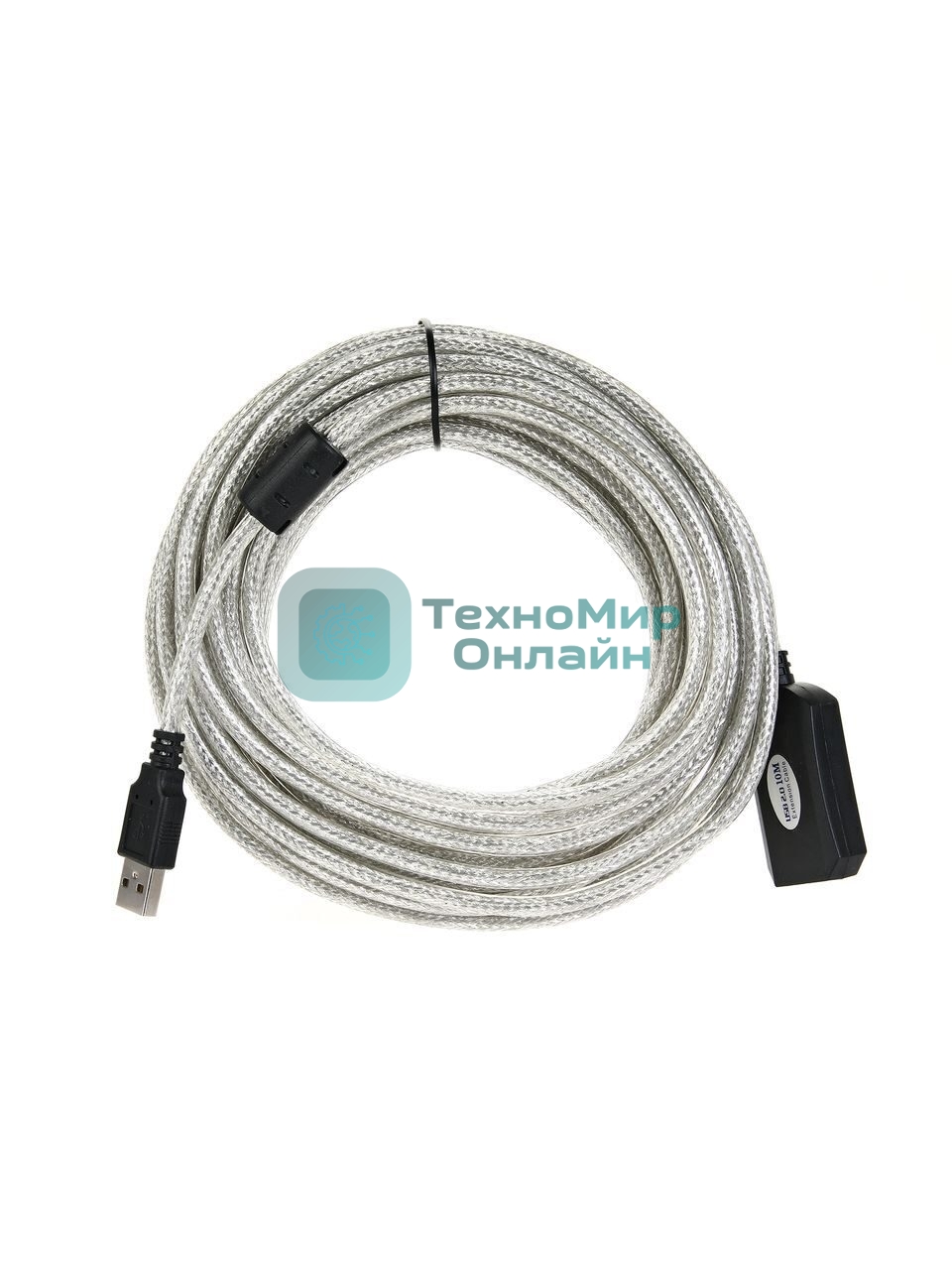 Кабель VCOM VUS7049-10M USB2.0-repeater, удлинительный активный Am-->Af 10м