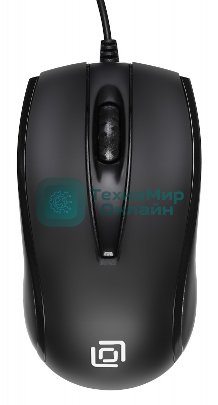 Мышь проводная Oklick 325M черный, 1000 dpi, USB, кнопки - 3