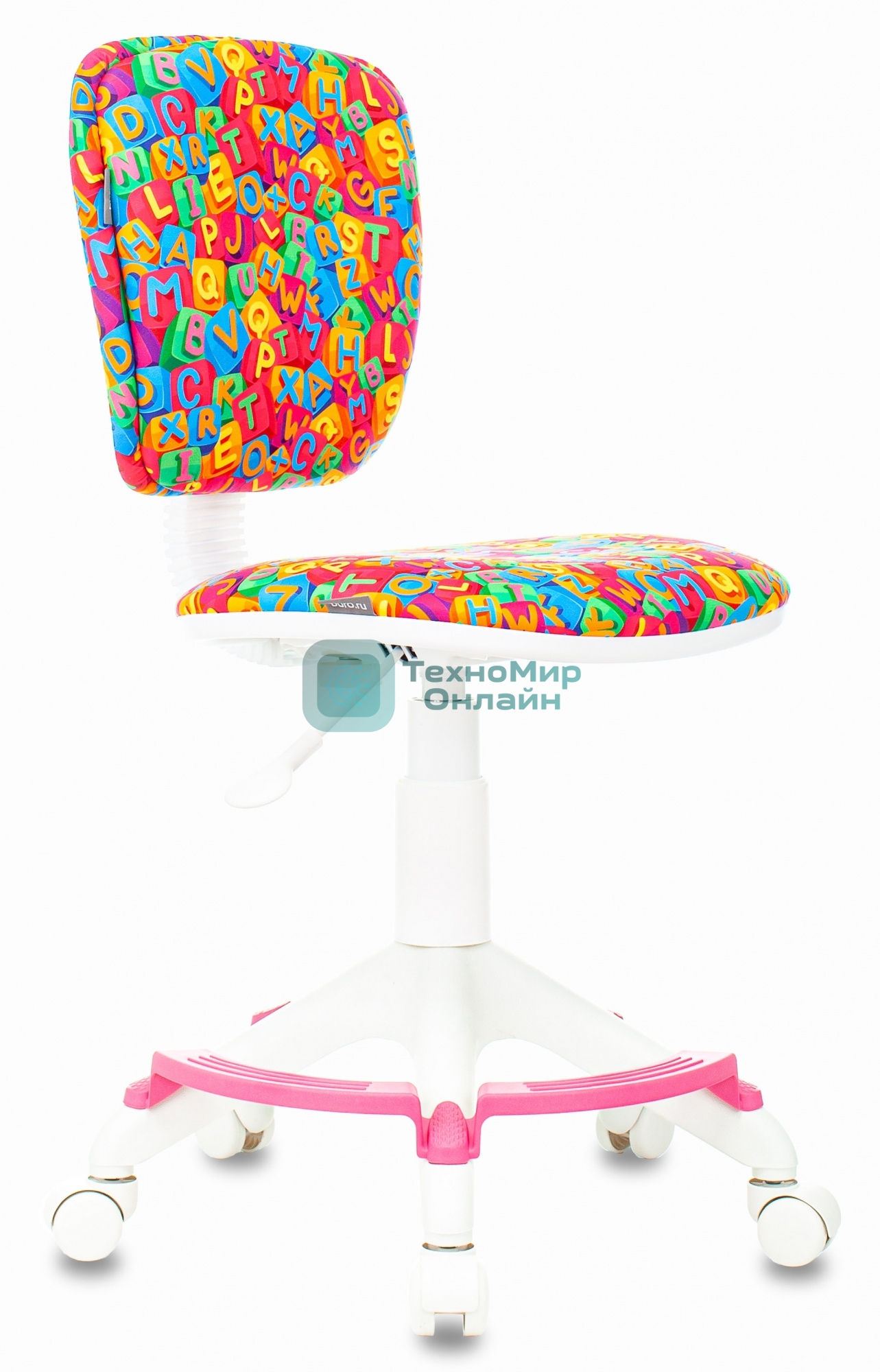 Кресло Бюрократ CH-W204/F мультиколор, ткань, 120 кг, подставка для ног