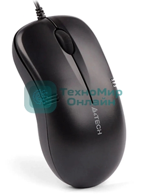 Мышь проводная A4Tech OP-560NUS черный, 1200 dpi, USB, кнопки - 3