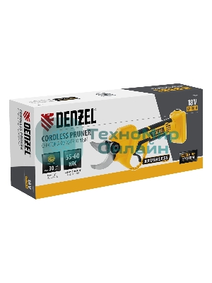 Секатор аккумуляторный Denzel CP-30-0, 18В Li-Ion