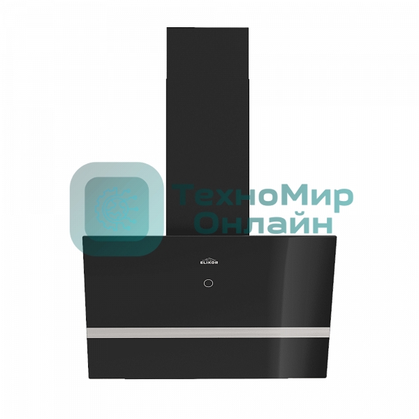 Вытяжка наклонная Elikor Rise BK 60 черный, 60 см, 750 куб. м/ч, 56 дБ