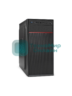 Компьютерный корпус Minitower ExeGate BAA-113-AAA400 (mATX, БП AAA400 с вент. 8см, 2*USB, аудио, черный)