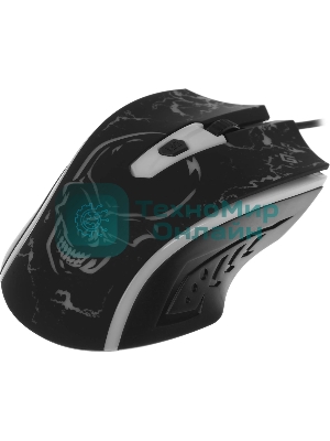 Мышь проводная Defender Overmatch GM-069 черный, 2400 dpi, USB, кнопки - 4