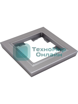 Рамка 1-мест. IEK BRITE РУ-1-БрС сталь