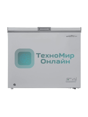 Морозильный ларь SNOWCAP CF-300S, серебристый, 290л