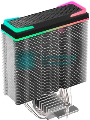 Кулер для процессора Ocypus Delta A40 SE BK Dual Fan ARGB, 2x120mm ARGB FAN, Top ARGB Panel, 4 HEAT PIPES, 4-PIN PWM, 800-1800 RPM, 31DBA, HYDRO BEARING, LGA115X/1200/1700/18XX, AM4/AM5