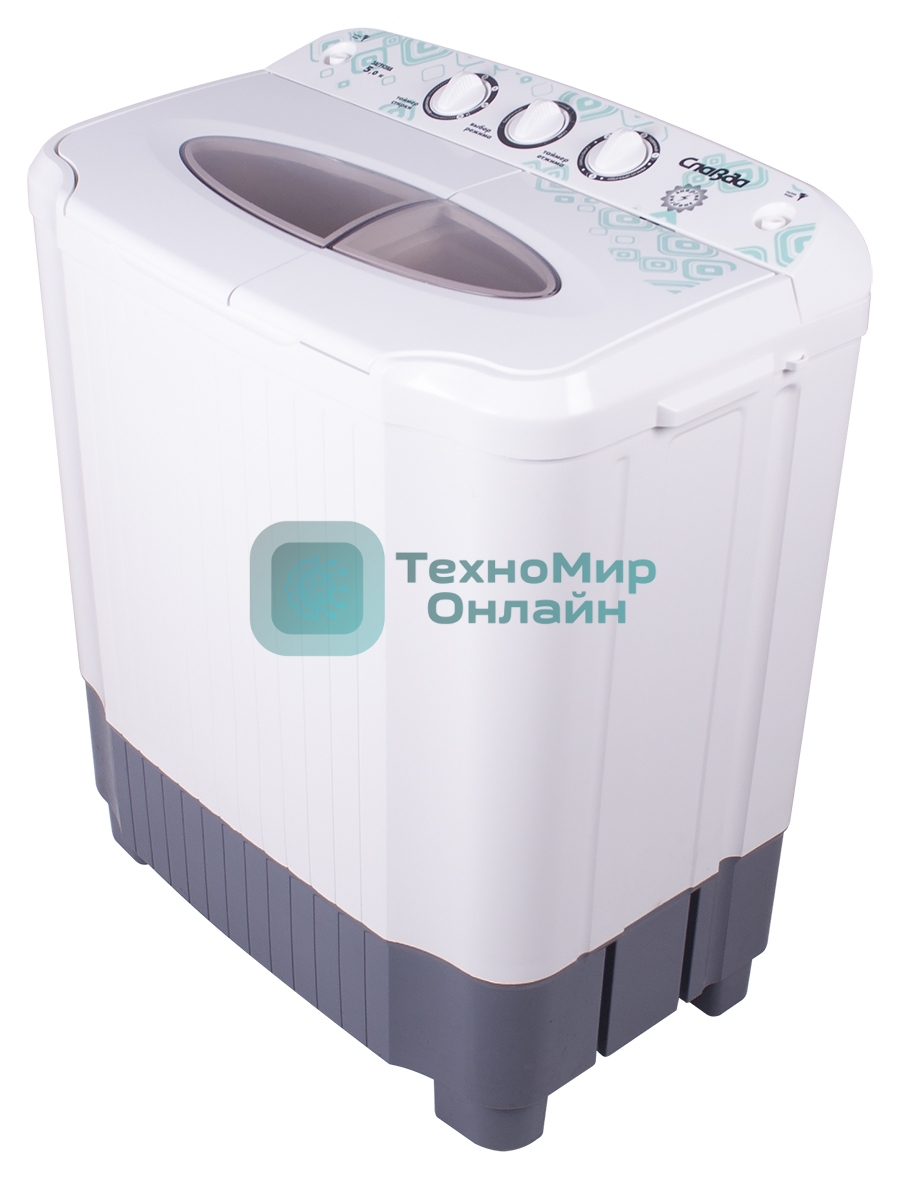 Стиральная машина Славда WS-50PЕТ белый, загрузка вертикальная 5 кг, 1350 об/мин, класс А