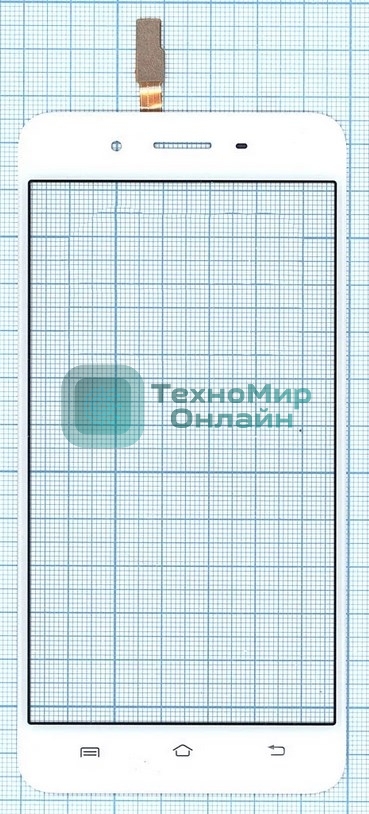 Сенсорное стекло (тачскрин) для Vivo Y55s, белое