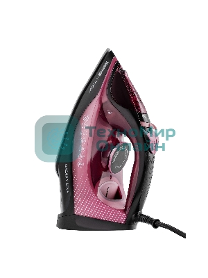 Утюг Galaxy Line GL 6132 розовый/черный, 2800 Вт, 60 г/мин, 200 г/мин, 320 мл