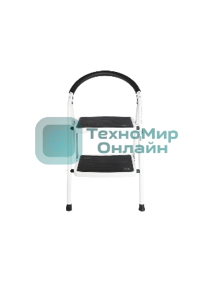 Стремянка стальная двухступенчатая Deli DL509012 макс.высота 460мм, до 150кг, ступени 360x270мм