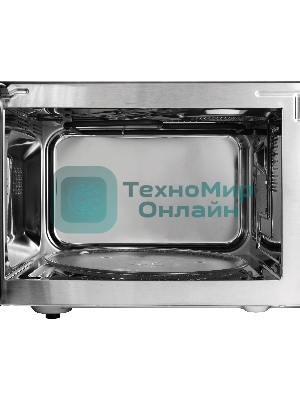 Микроволновая печь BBK 25MWC-991T/B черный/серебристый, 25 л, 900 Вт, переключатели - кнопки, поворотный механизм