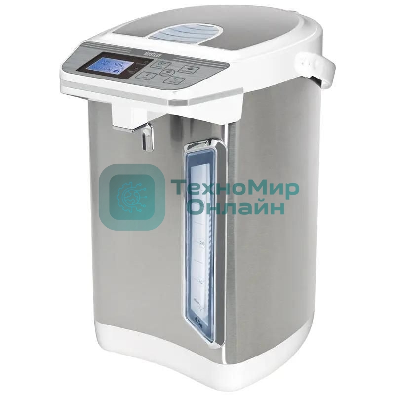 Термопот Mystery MTP-2442 4.5л. 700Вт серебристый/белый