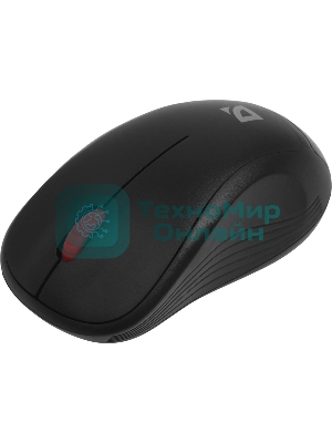 Мышь беспроводная Defender Bit MB-205 черный, 1200 dpi, радиоканал, USB, кнопки - 3