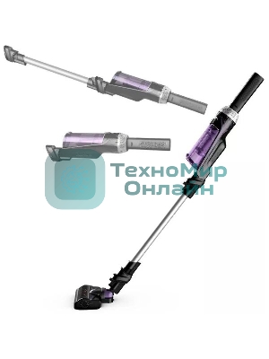 Пылесос Tefal TY1129WO, черный/фиолетовый, 100/500 Вт, уборка сухая, пылесборник контейнер 0.4 л