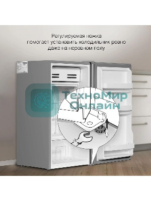 Холодильник Hyundai CO1003 серебристый однокамерный 93л