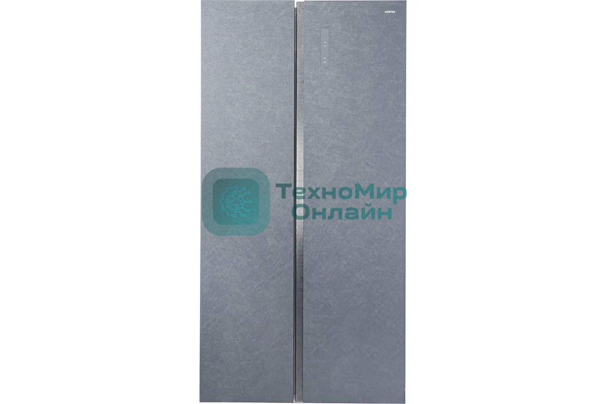 Холодильник Centek CT-4200 серый двухкамерный 365/241л морозилка сбоку, No Frost, Side by Side