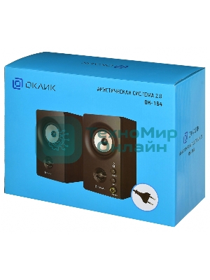 Акустическая система Oklick OK-164 2.0 черный 30Вт