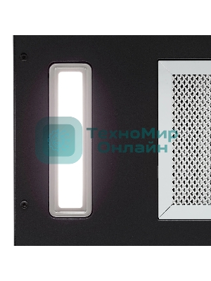 Вытяжка кухонная вертикальная Krona AURA 600 FRAME BLACK S черный с прозрачным кантом