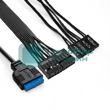 Компьютерный корпус Minitower ExeGate BAA-113-AAA350 (mATX, БП AAA350 с вент. 8см, 2*USB, аудио, черный)