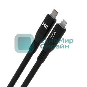 Дата-кабель MORE CHOICE (4620202554581) K83ia 2м USB 3.0A PD 27W для Lightning ng 8-pin -2 м, черный