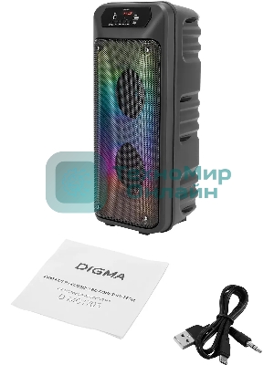 Минисистема Digma D-MC1705 черный 100Вт FM USB BT micro SD