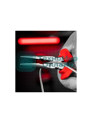 Длинногубцы прямые Matrix, 160 мм, хром-ванадий, двухкомпонентные рукоятки