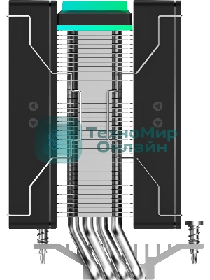 Кулер для процессора Ocypus Delta A40 SE BK Dual Fan ARGB, 2x120mm ARGB FAN, Top ARGB Panel, 4 HEAT PIPES, 4-PIN PWM, 800-1800 RPM, 31DBA, HYDRO BEARING, LGA115X/1200/1700/18XX, AM4/AM5