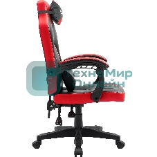 Кресло Defender MERCURY BLACK/RED черный/красный, экокожа