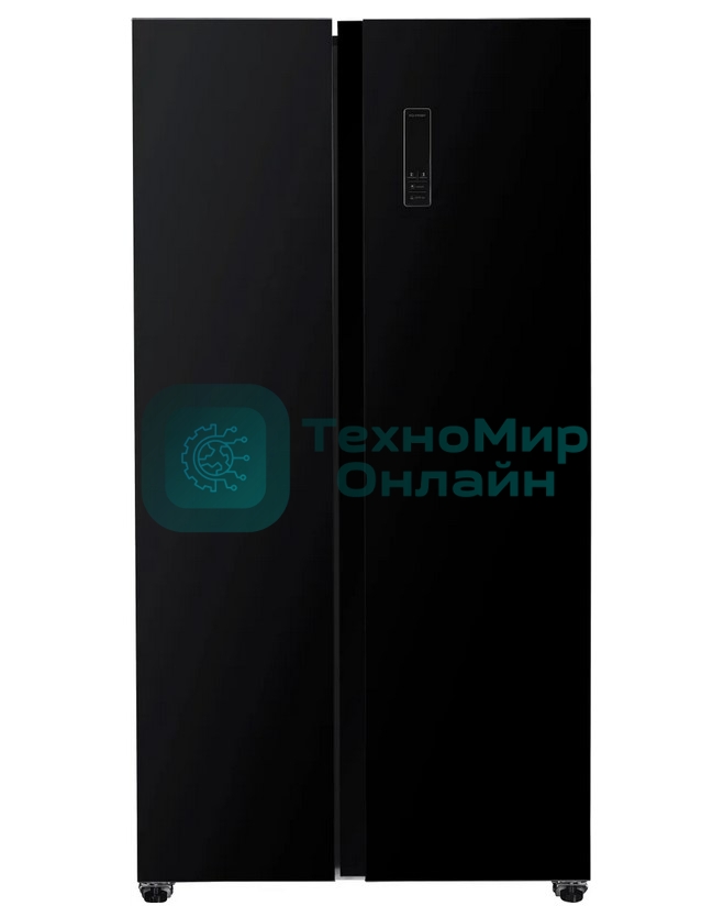 Холодильник Kraft KF-MS4801BI черный двухкамерный, 316/164 л, морозилка сбоку, No Frost, Side-by-Side